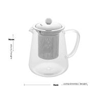 Bule Para Chá Em Vidro E Aço Inox Com Infusor 750 Ml Lyor - 2