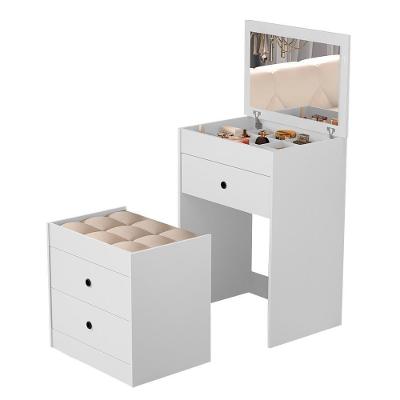 Comoda Grande 3 Gavetas E Banqueta Branco Shop Jm