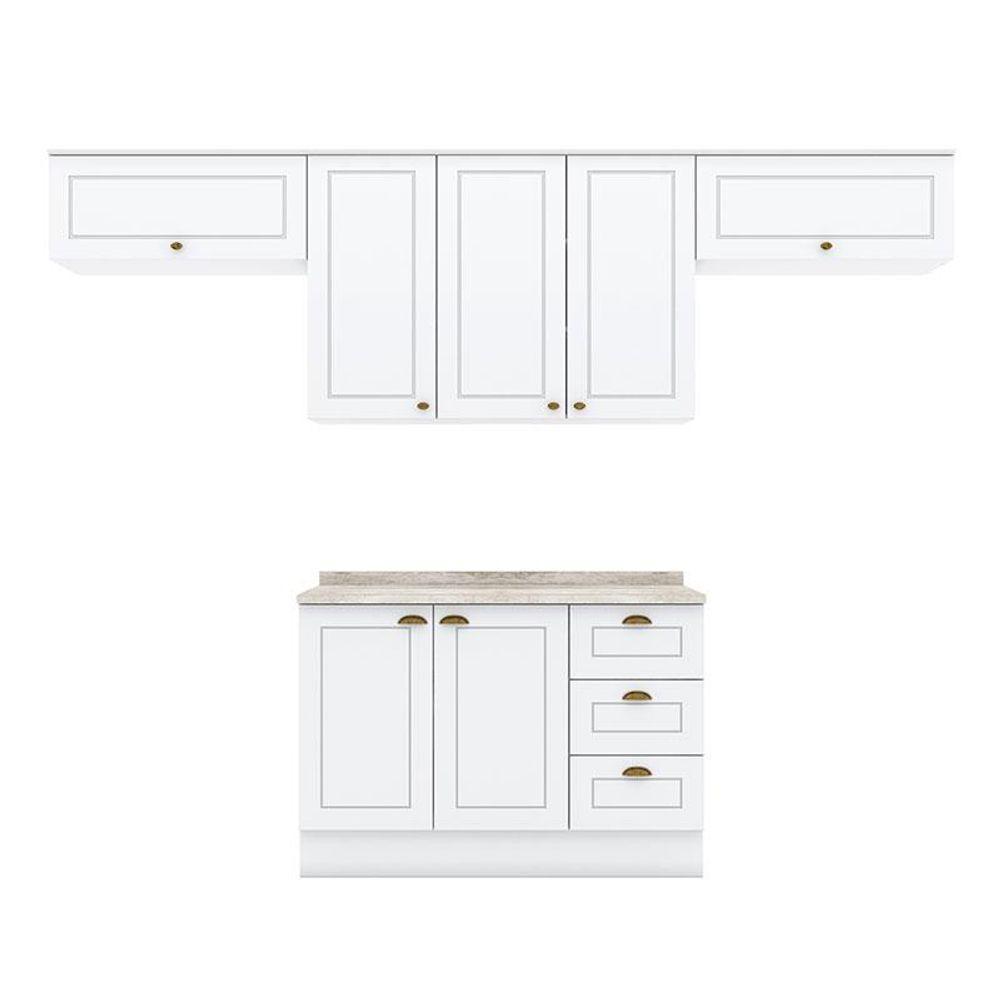 Cozinha Modulada Americana 5 Peças Branco - Henn - 1