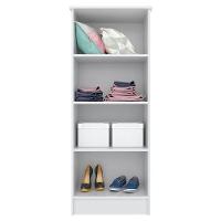 Cômoda Sapateira áurea E Armário Multiuso Viena Branco - Demóbile - 2