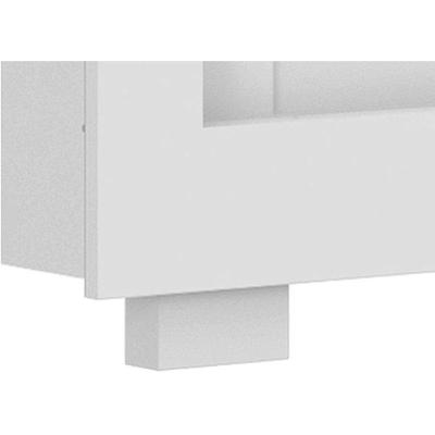 Guarda Roupa Casal Titanium 2 Portas de Correr 4 Gavetas Branco MDP-MDF