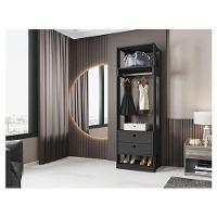 Guarda Roupa Modulado Titan Com Gavetas Preto - Móveis Leão - 2