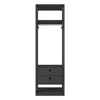 Guarda Roupa Modulado Titan Com Gavetas Preto - Móveis Leão - 3