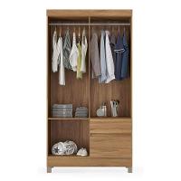 Cômoda Montevidéu E Guarda Roupa Solteiro Lótus Amêndola Touch - Demóbile - 2