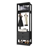 Guarda Roupa Modulado Ambiente Titan Com Gavetas Preto - Móveis Leão - 4