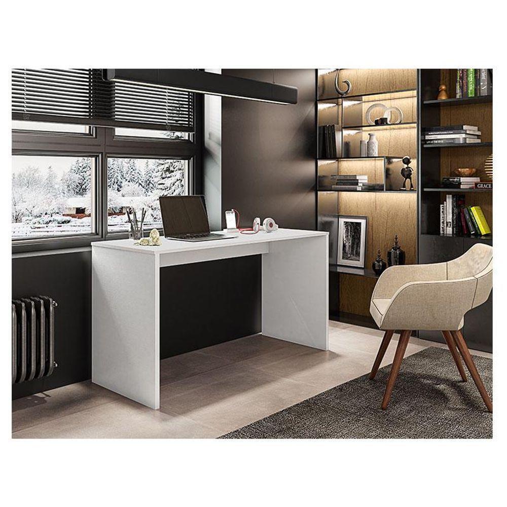Mesa Para Computador Ambiente Gávea Branco Trama - Móveis Leão - 1