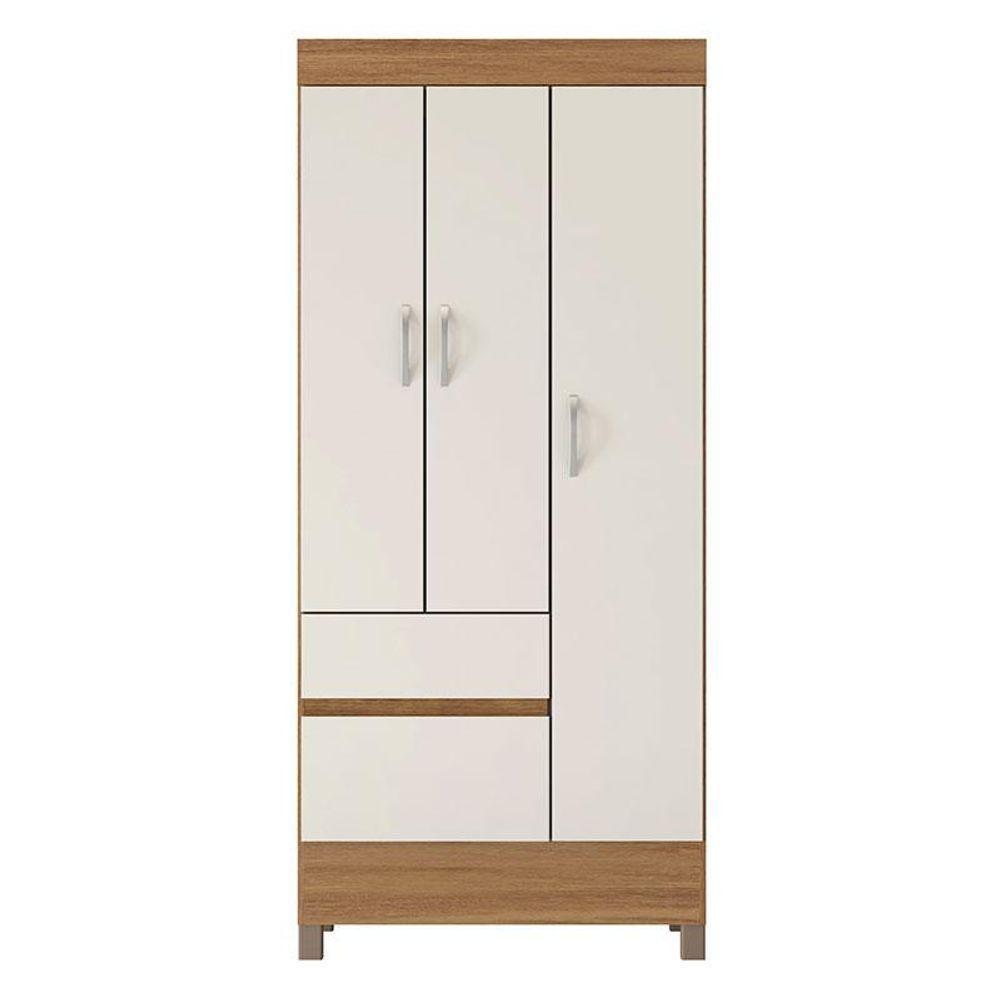 Guarda Roupa Solteiro Wind Amêndola Off White - Demóbile - 4