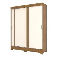 Guarda Roupa Solteiro B353 Nature Off White Cinza Flex - Briz Móveis - 1