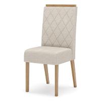 Cadeira Para Mesa De Jantar Nina Kit 2 Peças Nature Linho - Henn