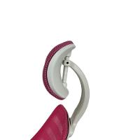 Kit 5 Cadeiras Escritório Diretor Tela Mesh Com Encosto De Cabeça Rosa - 2