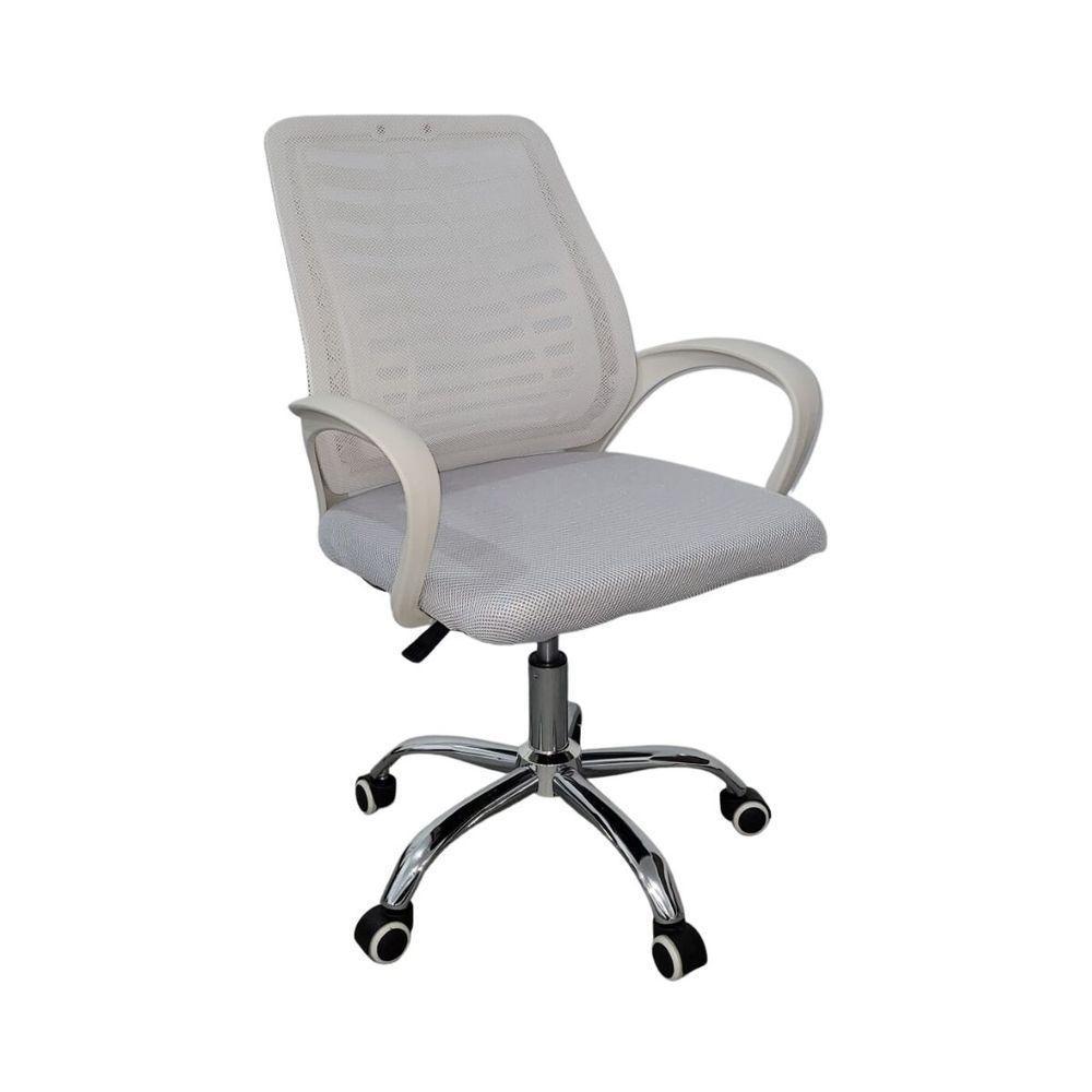 Kit 3 Cadeiras De Escritório Esteirinha Mesh Ergonômica Branco - 8