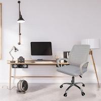 Kit 3 Cadeiras De Escritório Esteirinha Mesh Ergonômica Branco - 5