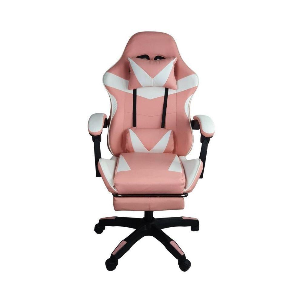 Cadeira Gamer Stillus Ergonômica Com Apoio Para Os Pés Rosa Chiclete - 5