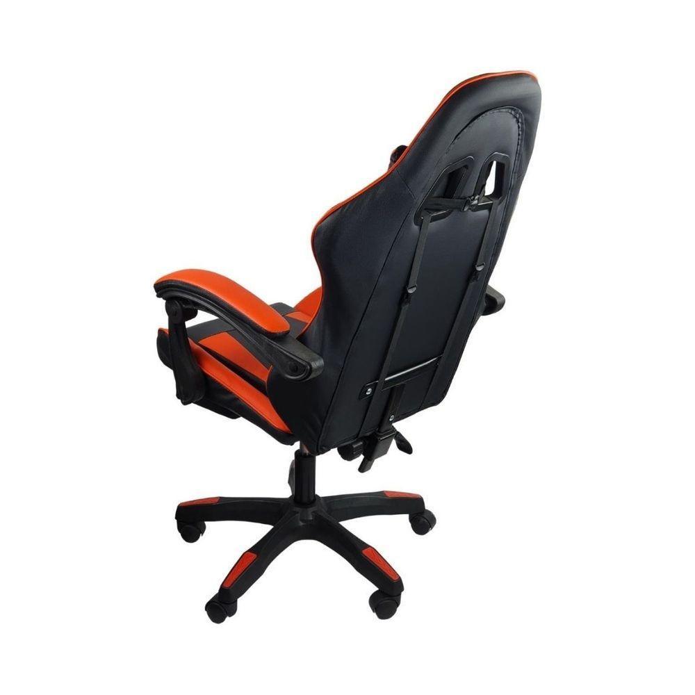 Kit 2 Cadeiras Gamer Stillus Ergonômica Com Apoio Para Os Pés Vermelho - 2