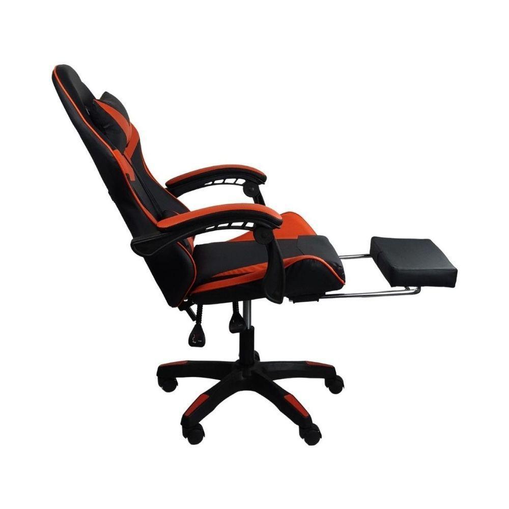 Kit 2 Cadeiras Gamer Stillus Ergonômica Com Apoio Para Os Pés Vermelho - 3