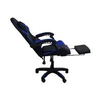 Kit 2 Cadeiras Gamer Stillus Ergonômica Com Apoio Para Os Pés Azul