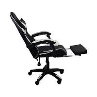 Cadeira Gamer Stillus Ergonômica Com Apoio Para Os Pés Preto E Branco - 3