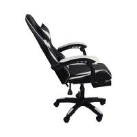 Cadeira Gamer Stillus Ergonômica Com Apoio Para Os Pés Preto E Branco