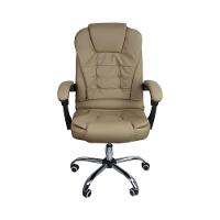 Kit 2 Cadeiras De Escritório Presidente Reclinável Bege - 5