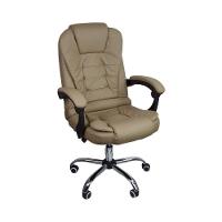 Kit 2 Cadeiras De Escritório Presidente Reclinável Bege - 10