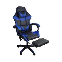 Cadeira Gamer Stillus Ergonômica Com Apoio Para Os Pés Azul - 1