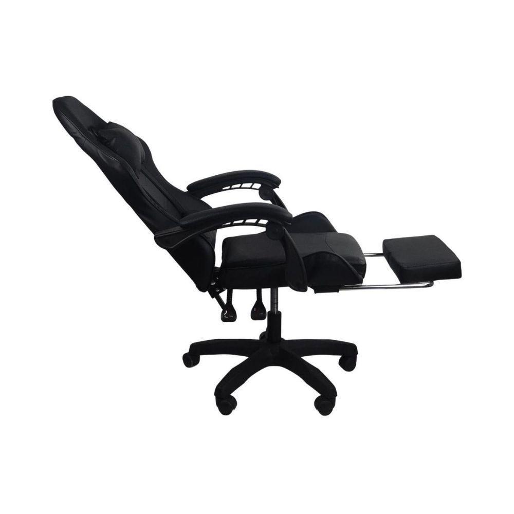Kit 2 Cadeiras Gamer Stillus Ergonômica Com Apoio Para Os Pés Preto - 4
