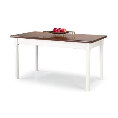 Mesa Em Madeira Maciça Retangular 6 Lugares Branco Branco