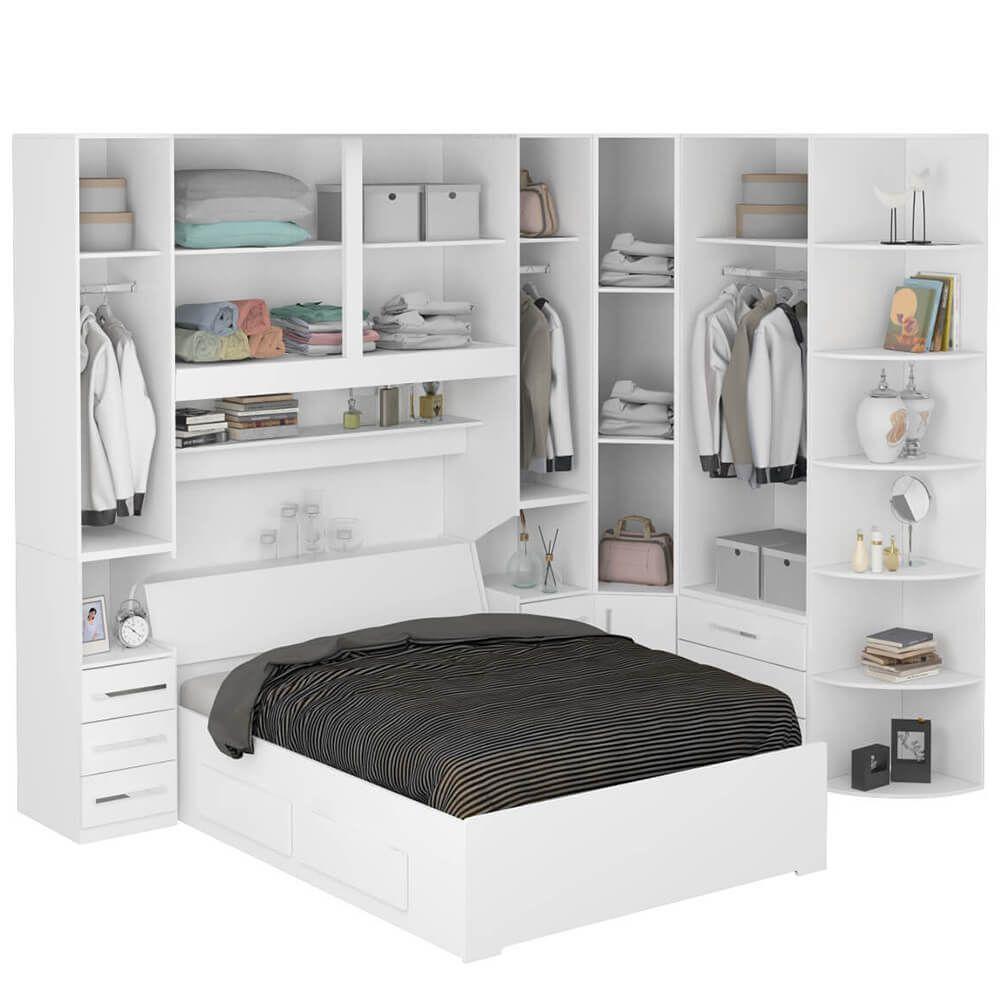 Dormitório Queen Size Sem Cama 1219s Branco - 6