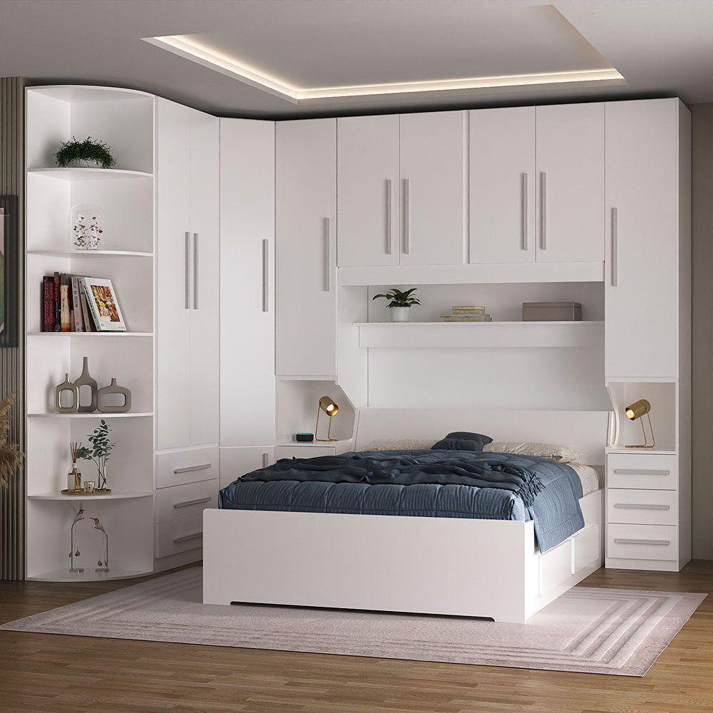 Dormitório Queen Size Sem Cama 1219s Branco - 7