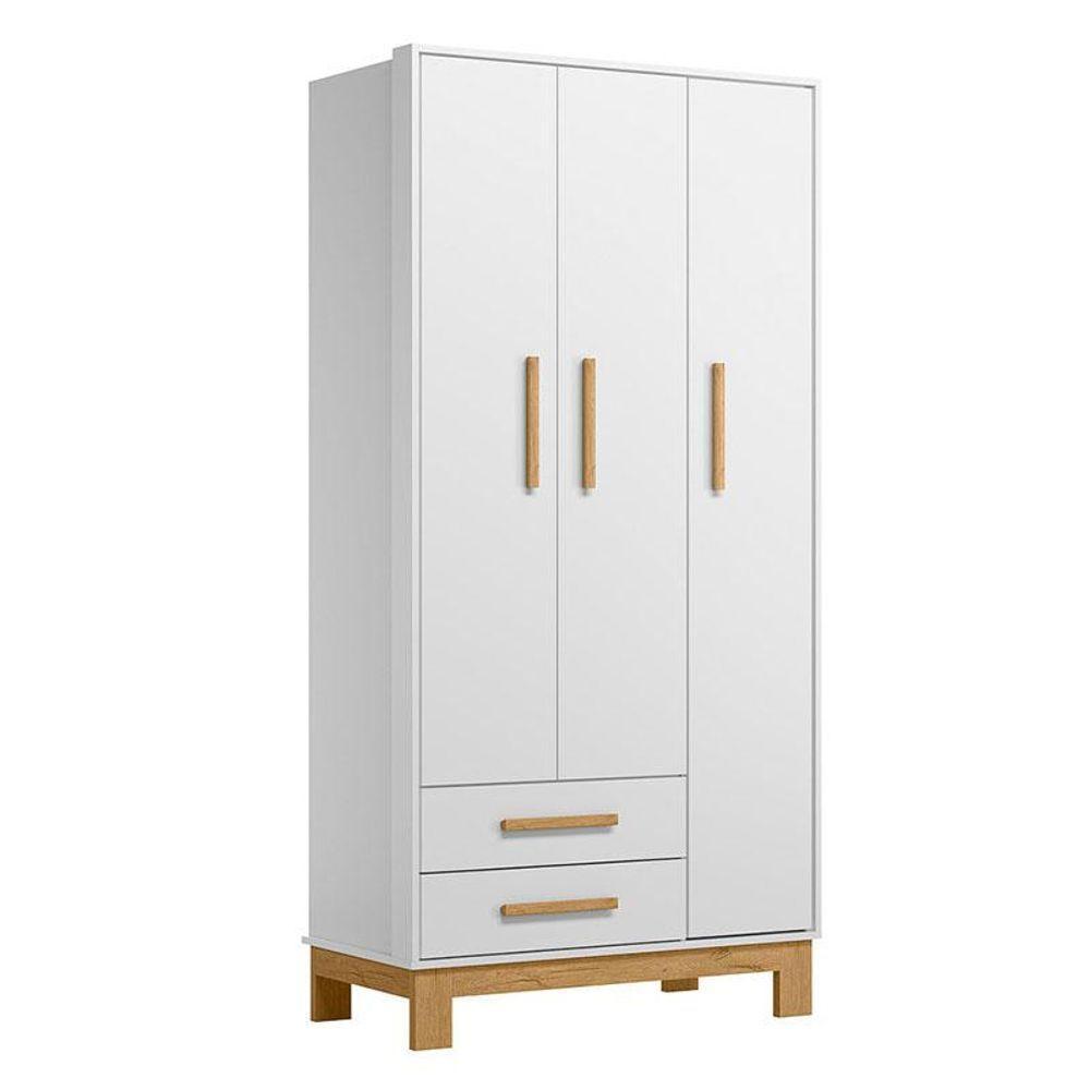 Quarto De Bebê Q Encanto Slim Branco Acetinado Com Colchão Gazin - Qmovi - 8