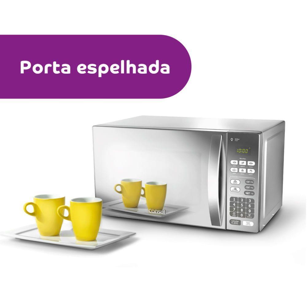 Micro-ondas Consul 20L Inox Espelhado Com Função Descongelar CM020BF Inox 110V - 4
