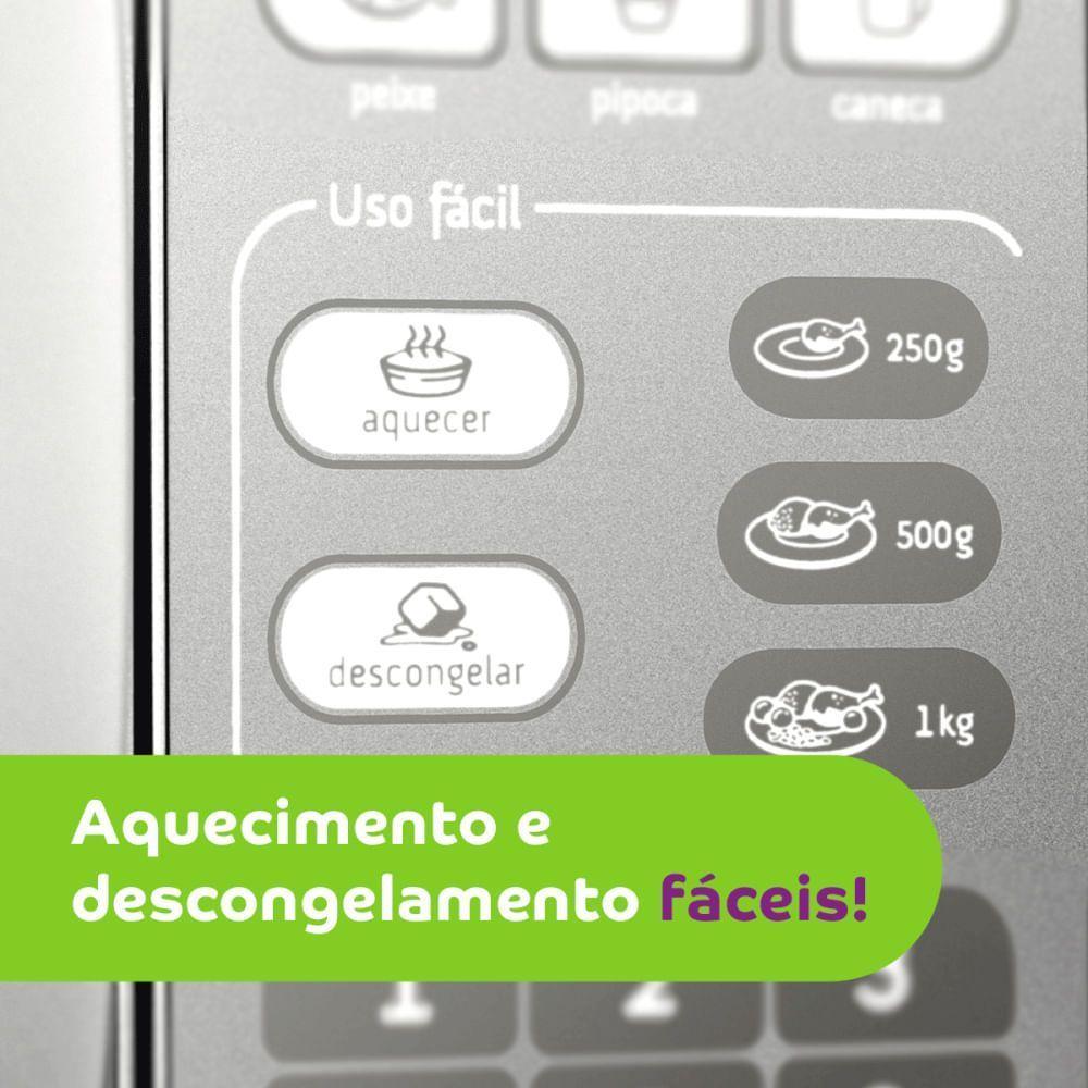 Micro-ondas Consul 20L Inox Espelhado Com Função Descongelar CM020BF Inox 110V - 6