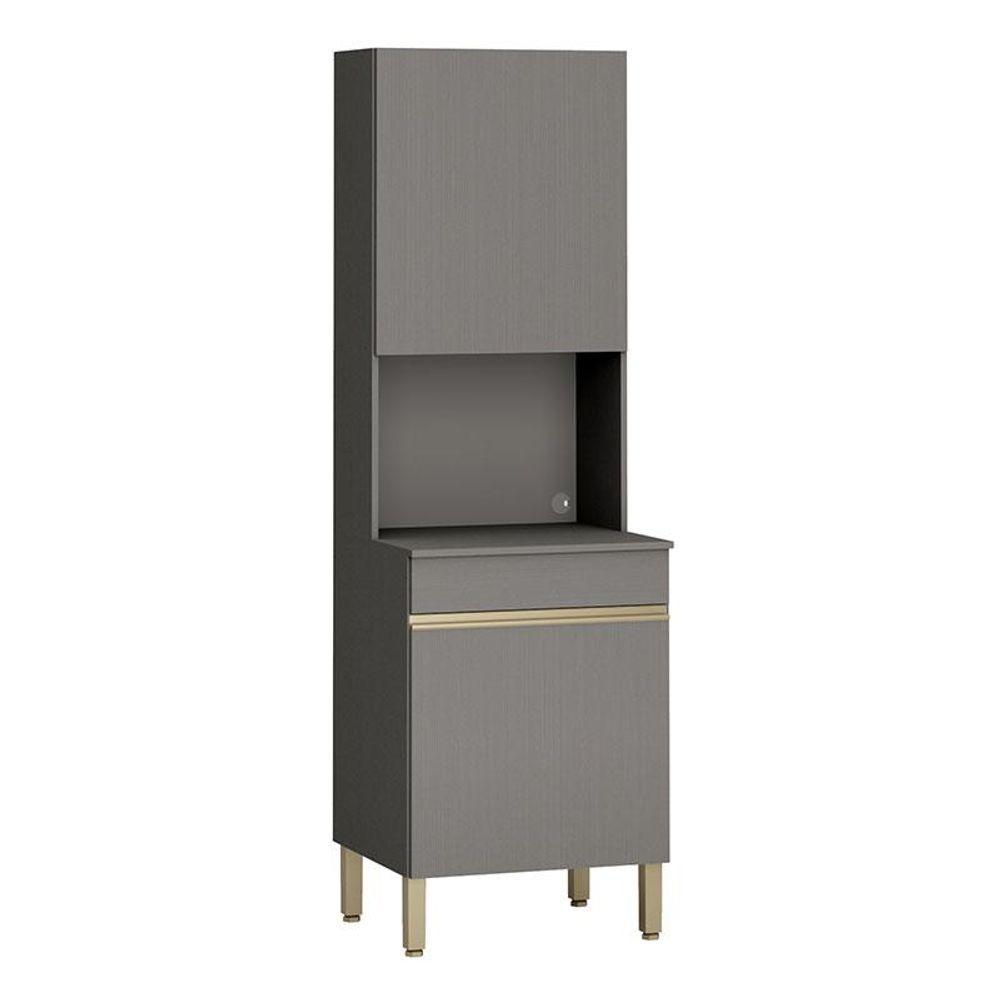 Armário Paneleiro Line Micro-ondas Gris - Kits Paraná - 1