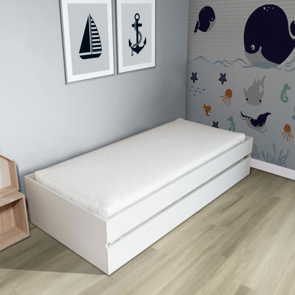 Bicama Solteiro Mdf Bp Branco Megamobilia - 1