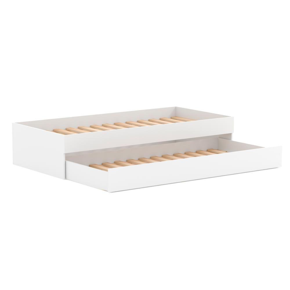 Bicama Solteiro Mdf Bp Branco Megamobilia - 6