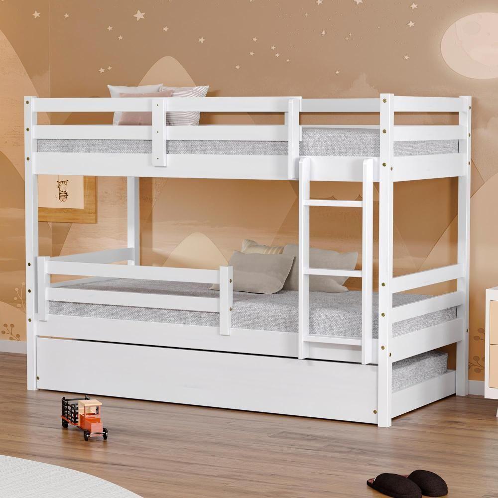 Treliche Infantil Dreams Com Grade De Proteção Madeira Maciça Branco Megamobilia - 1