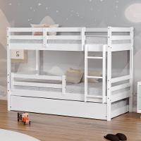 Treliche Solteiro Dreams Com Grade De Proteção Madeira Maciça Branco Megamobilia - 6