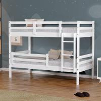 Beliche Solteiro Dreams Com Grade De Proteção Madeira Maciça Branco Megamobilia - 3