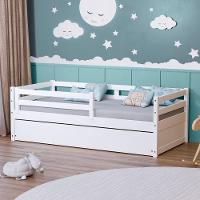 Bicama Infantil Dreams Com Grade De Proteção Madeira Maciça Branco Megamobilia - 6