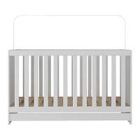 Berço 3 Em 1 Para Colchão 130 X 60cm Doce De Leite Multimóveis Mp0527r Branco - 3