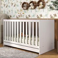 Berço 3 Em 1 Para Colchão 130 X 60cm Doce De Leite Multimóveis Mp0527r Branco - 7