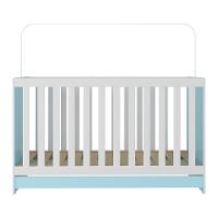 Berço 3 Em 1 Para Colchão 130 X 60cm Doce De Leite Multimóveis Mp0527r Azul - 3