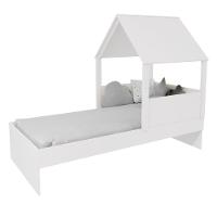 Cama Casinha Com Telhado Mdf Branco Mobilistore - 6