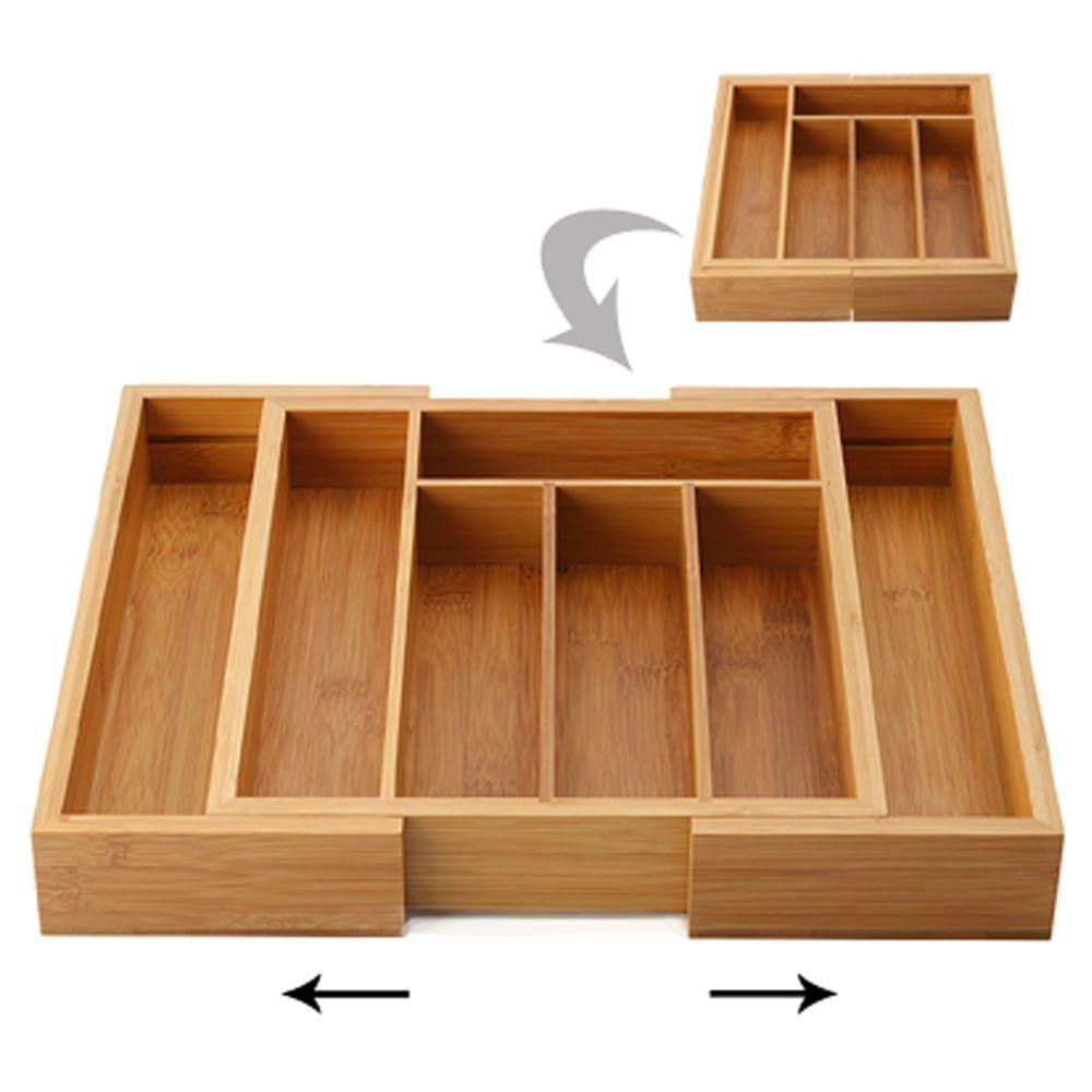 Porta Talheres Extensível Em Bambu Maxwell & Williams - 2