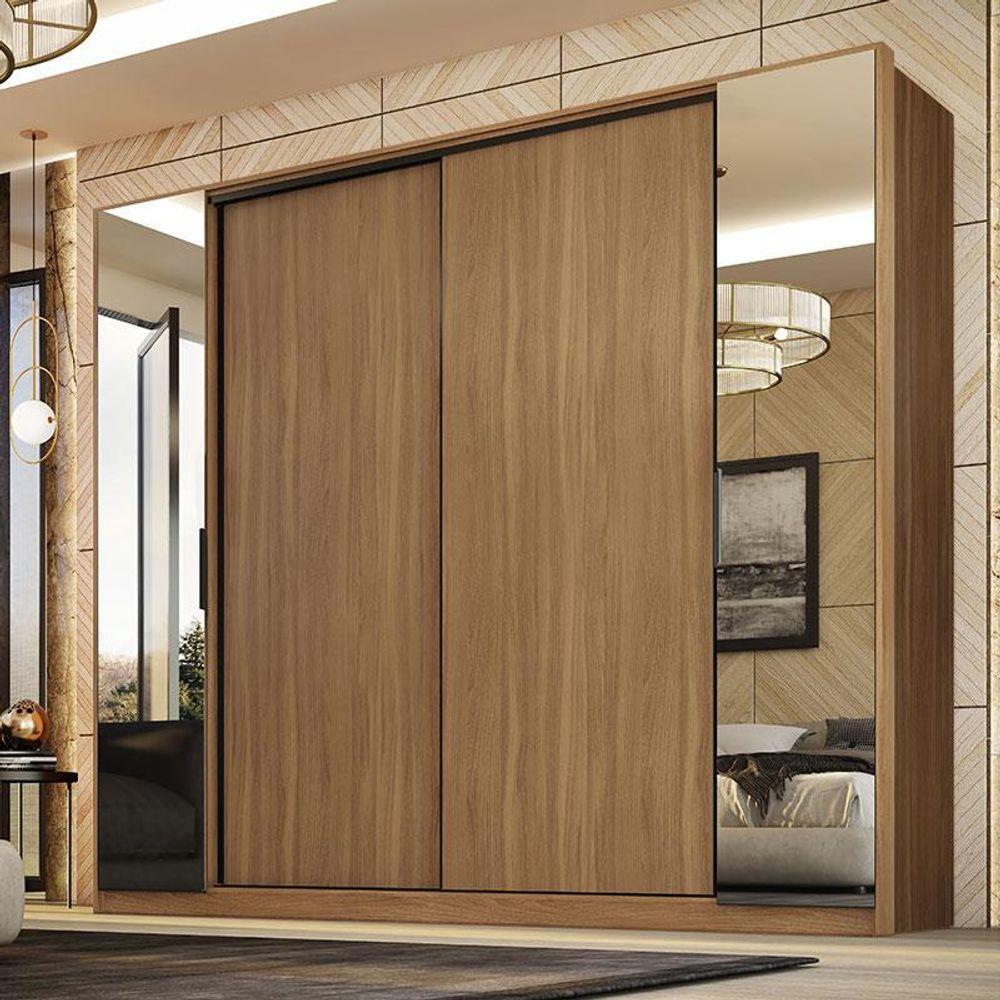 Cômoda átria E Guarda Roupa Casal Laredo Amêndola Touch Nude Prime Flex - Demartez - 4