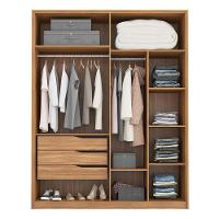 Guarda Roupa Casal Attore 4 Portas 2 Portas Em Espelho Amendola - Demartêz - 2