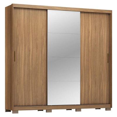 Guarda Roupa Casal Dalila 3 Portas 4 Gavetas Amendola Off White Flex MDF Demóbile