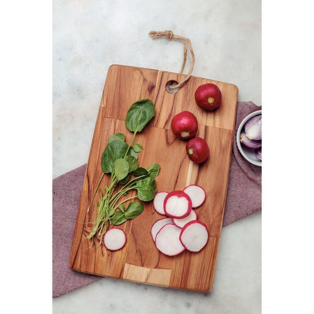 Fsc Tábua Retangular Tramontina Kitchen Em Madeira Teca 28x19 Cm - 5