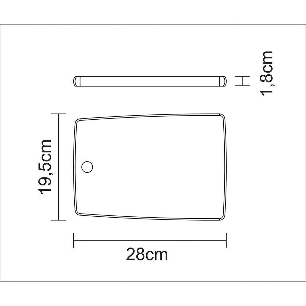 Fsc Tábua Retangular Tramontina Kitchen Em Madeira Teca 28x19 Cm - 6
