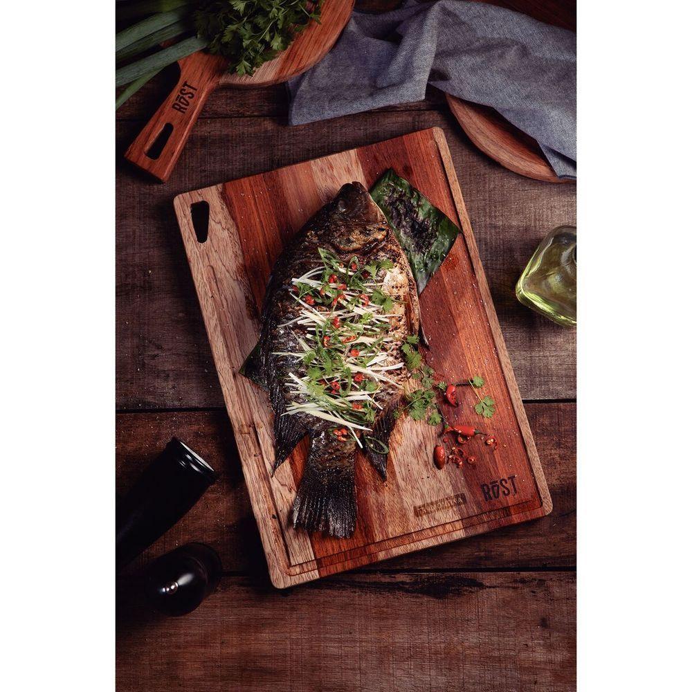 Fsc Tábua Tramontina Madeira Jatobá Mesclada Com Acabamento óleo 41x28 Cm - 4